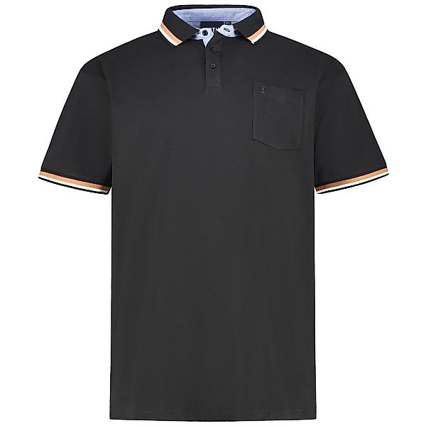 North Poloshirt mit Elasthan Farbe schwarz Größe: 6XL günstig online kaufen