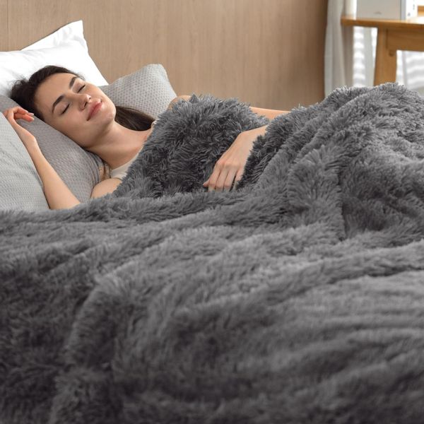 Wohndecke Sherpa-Fleecedecke, Warme Sofadecke, Flauschig, Weich günstig online kaufen
