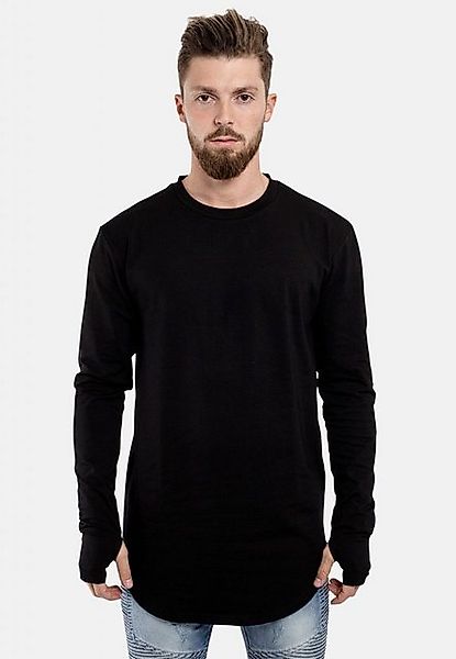 Blackskies T-Shirt Round Langarm Longshirt T-Shirt Schwarz Small günstig online kaufen