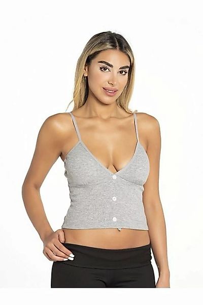 Selef Creation Crop-Top Sport-BH Crop-Top - Shirttop Damen Baumwolle mit Pa günstig online kaufen