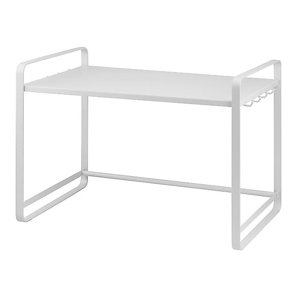 bremermann Küchenregal Mikrowellenregal, Bäckerregal mit Hakenleisten, Meta günstig online kaufen