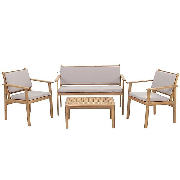 MCW Polstergarnitur MCW-O19, (4-tlg., 1x Bank, 2x Sessel, 1x Tisch), Garten günstig online kaufen