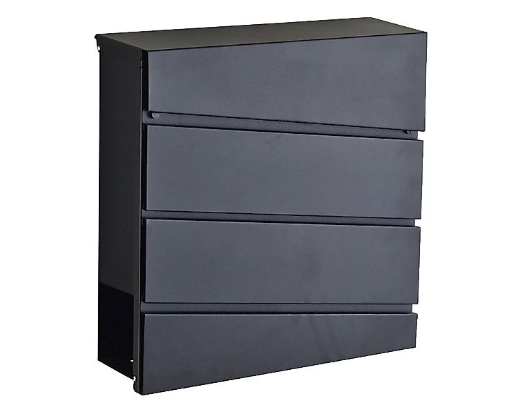HAC24 Briefkasten Hausbriefkasten Wandbriefkasten Postkasten, Schwarz günstig online kaufen