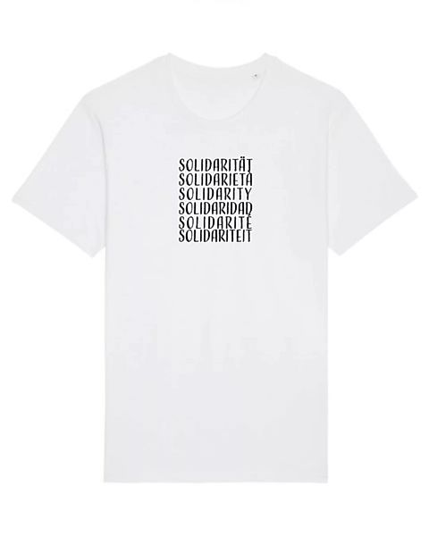 Bio Unisex Rundhals T-shirt "Swing - Solidarity" In 5 Farben günstig online kaufen