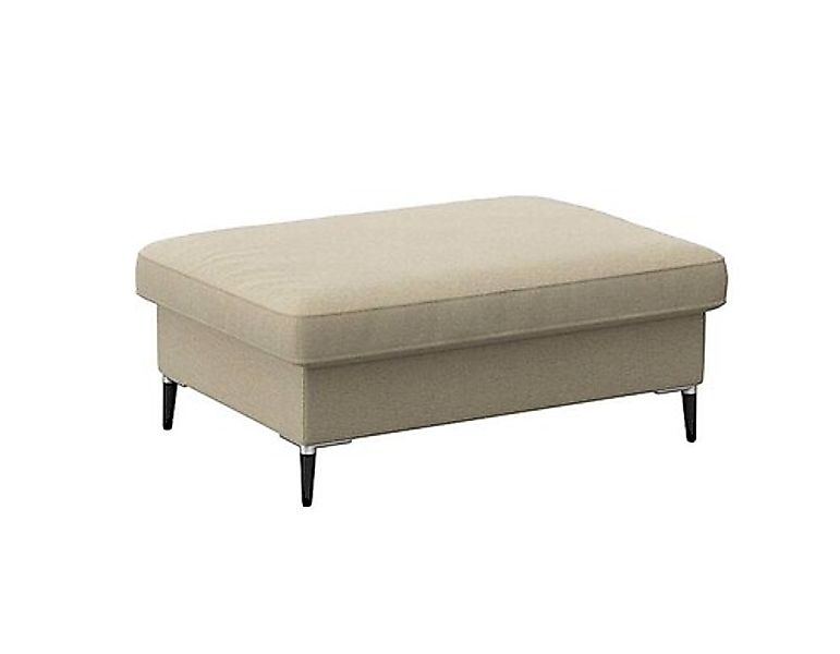 FLEXLUX Pouf »Fiore«, Kaltschaum, Füße Alu+schwarz günstig online kaufen