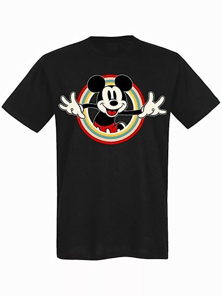 Mickey & Minnie Mouse Hello Herren T-Shirt schwarz günstig online kaufen