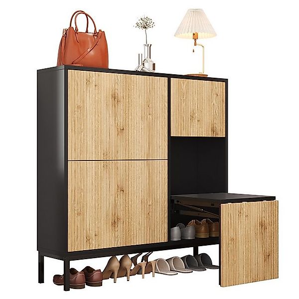 SOFTWEARY Schuhschrank mit Sitzfläche Breite 100 günstig online kaufen