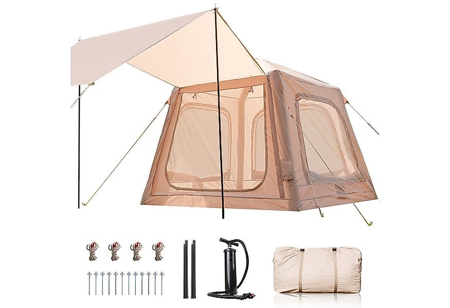 Meulbaty aufblasbares Zelt Vordach Luftzelt mit großem Luftpumpe, Personen: günstig online kaufen