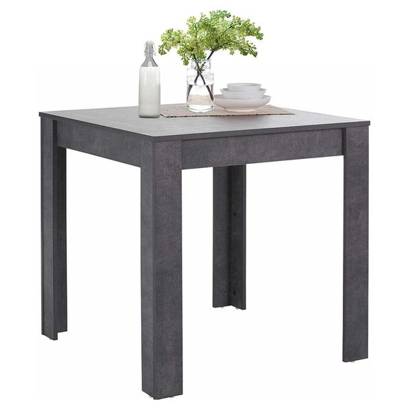Küchentisch in Beton Grau Vierfußgestell günstig online kaufen