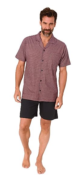 Normann Pyjama Herren Kurzarm Schlafanzug Shorty günstig online kaufen
