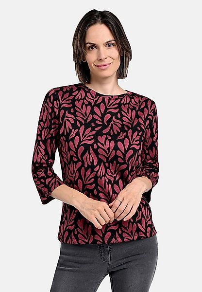 BICALLA T-Shirt Shirt mit Ornament-Print in Rot/Schwarz (1-tlg) günstig online kaufen