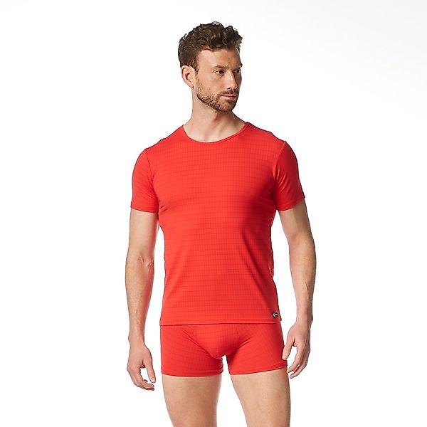 Bruno Banani Rundhalsshirt "CHECK LINE 2.0" hüftbedeckend, elastisch günstig online kaufen