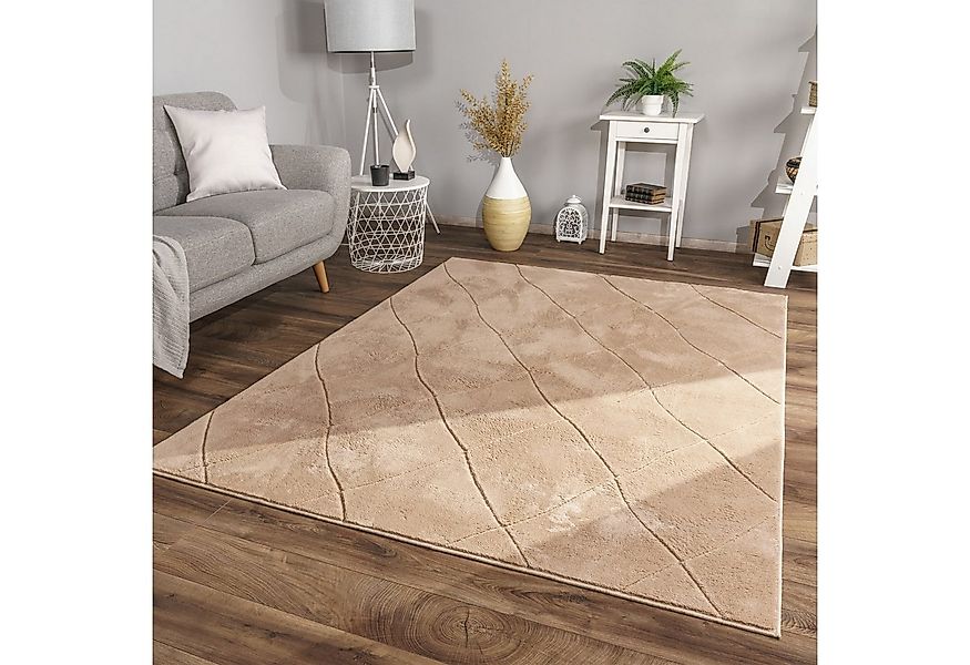 TT Home Teppich, Rechteckig, Höhe: 14 mm, Wohnzimmer Teppich Esszimmer Kurz günstig online kaufen