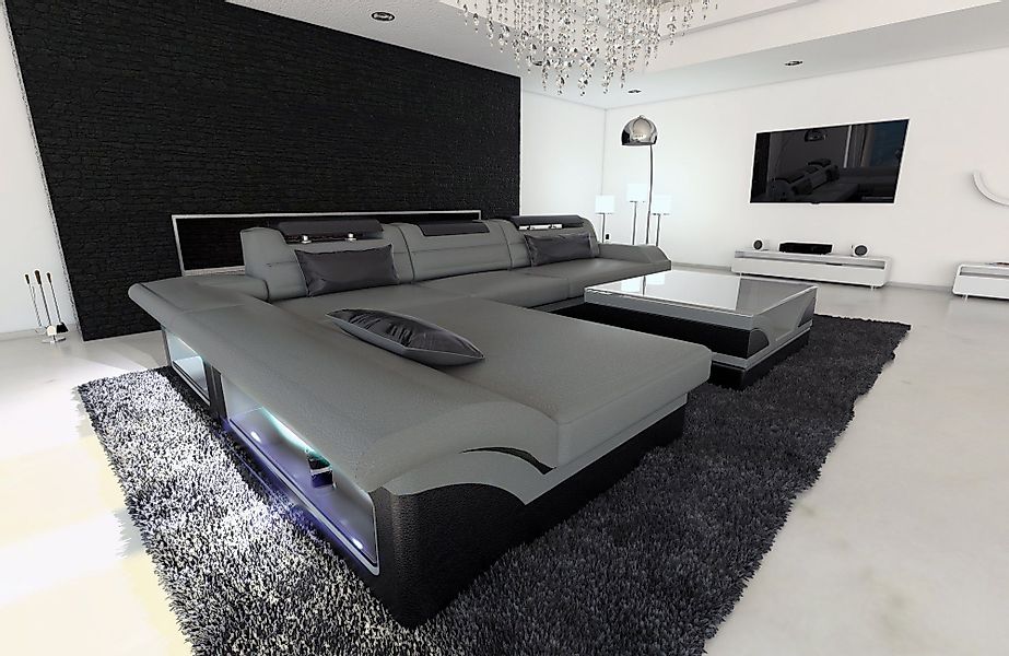 Sofa Dreams Ecksofa Couch Leder Sofa günstig online kaufen
