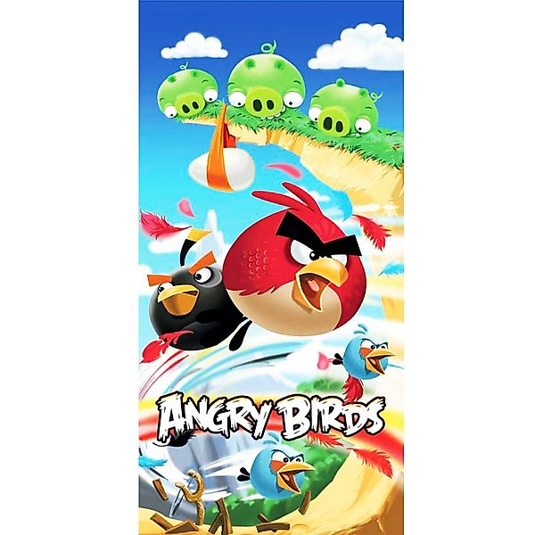 BERONAGE Strandtücher Angry Birds Badetuch Cliffhanger günstig online kaufen