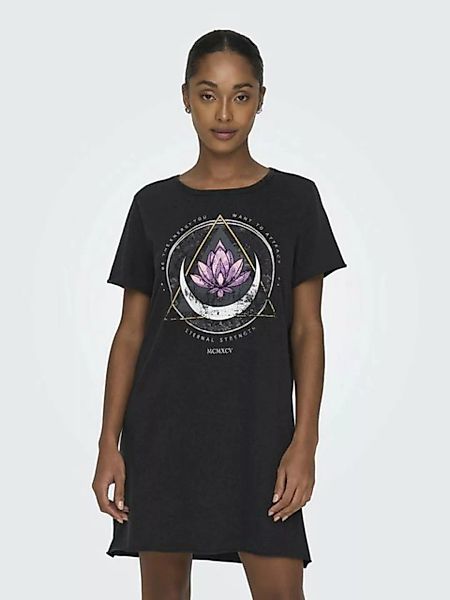 ONLY Shirtkleid Shirtkleid Maxi Print Kurzarm Sommer Dress (knielang) 7579 günstig online kaufen