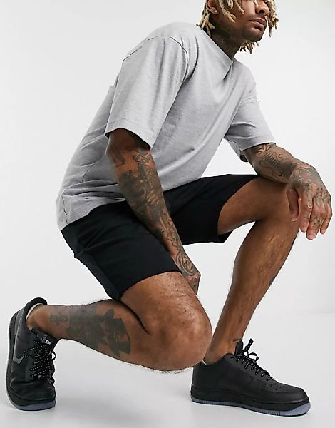 New Look – Jersey-Shorts in Schwarz günstig online kaufen