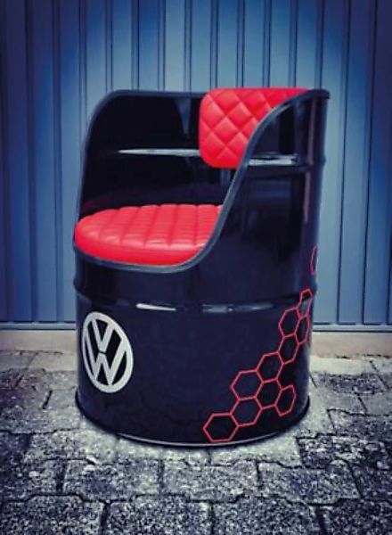 VW Collection by BRISA VW GTI Ölfass-Sessel schwarz günstig online kaufen