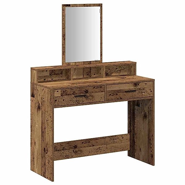 vidaXL Schminktisch mit Regal Altholz 100 x 41 x 140 cm Holzwerkstoff 86515 günstig online kaufen