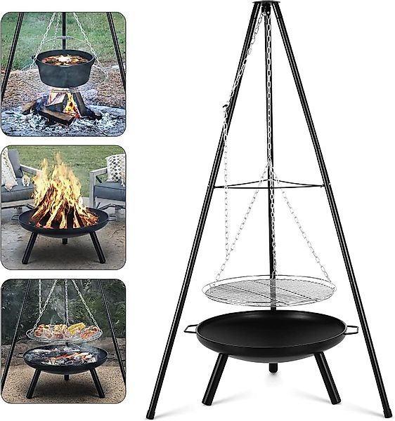 TLGREEN Feuerschale Höhenverstellbarer Kette (200 cm), günstig online kaufen