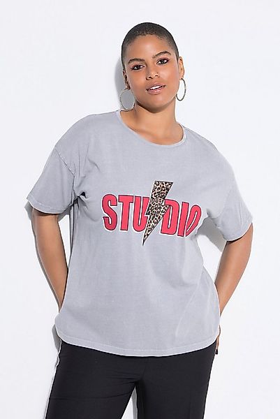 Studio Untold T-Shirt T-Shirt oversized Leo-Blitz Halbarm günstig online kaufen