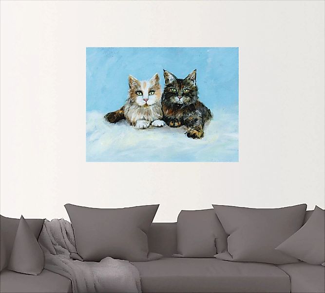 Artland Wandbild "Junge Maine-Coon Katzen", Haustiere, (1 St.) günstig online kaufen