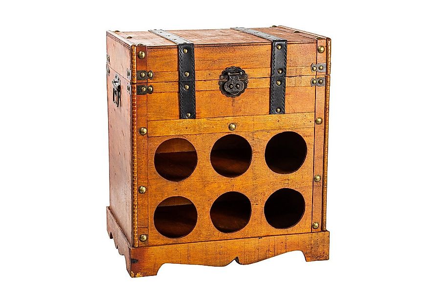 HTI-Living Weinregal Weinregal Truhe für 6 Flaschen Alistair, Stück 1-tlg., günstig online kaufen