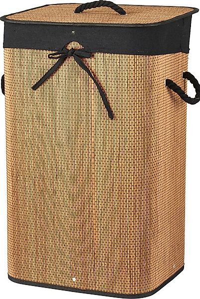 Koopman Wäschekorb Wäschebehälter Wäschesammler Korb Bambus Faltkorb Badezi günstig online kaufen