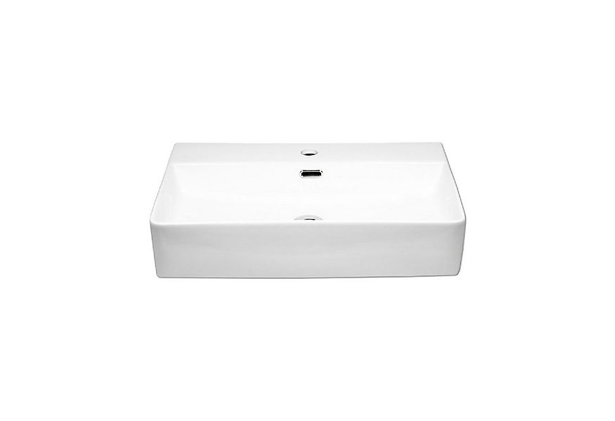 Stabilo Sanitär Waschbecken Waschbecken Keramik rechteckig 600 x 420 x 130 günstig online kaufen