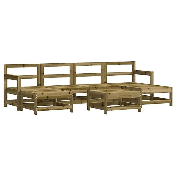 vidaXL 7-Tlg Garten-Lounge-Set Kiefernholz Imprägniert 3186374 günstig online kaufen