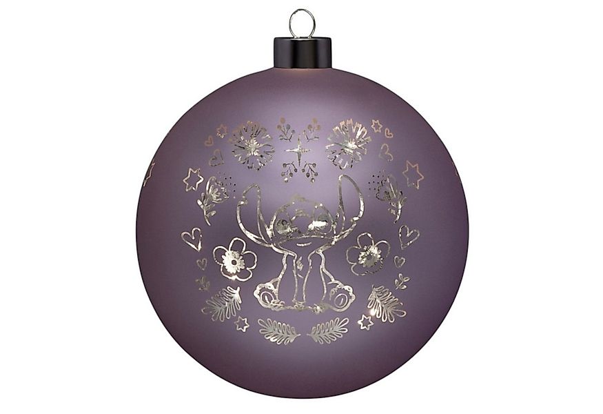 Disney LED Dekolicht Stitch Weihnachtskugel 15cm beleuchtet Ornament Glasku günstig online kaufen