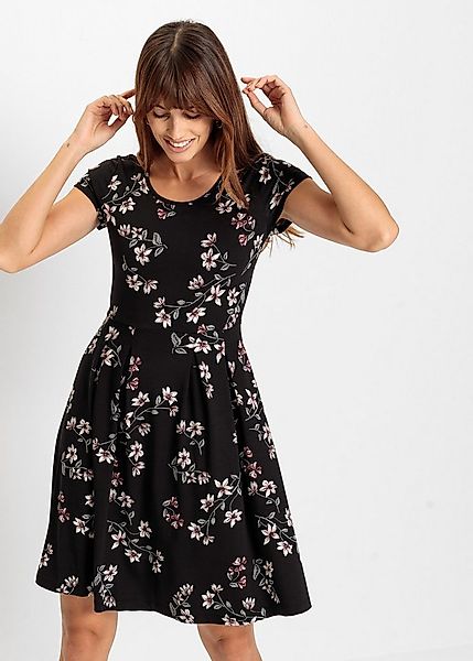 bonprix Jerseykleid (1-tlg) für sommerliche Tage, aus Viskose-Mix, ausgeste günstig online kaufen