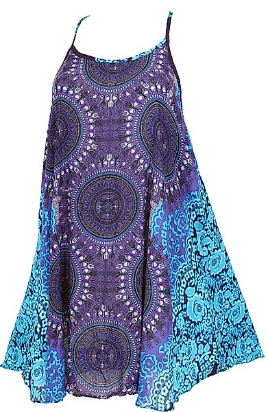 Guru-Shop Midikleid Boho Mandala Minikleid, Trägerkleid,.. günstig online kaufen