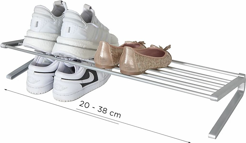 Ruco Schuhregal, Schuhstapler, breitenverstellbar, für bis zu 6 Paar Schuhe günstig online kaufen