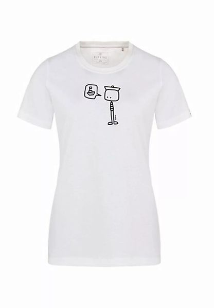 Elkline T-Shirt Seemaen stylischer Means Siebdruck günstig online kaufen