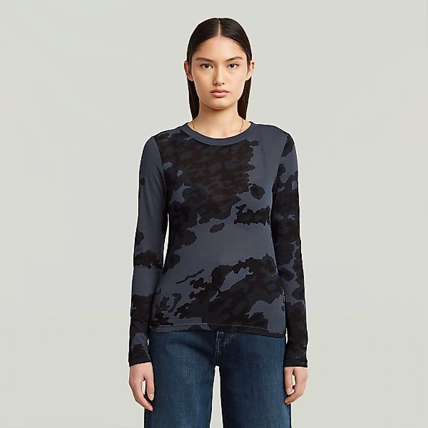 G-STAR Langarmshirt "Aop Slim Wmn" mit Allover-Print günstig online kaufen