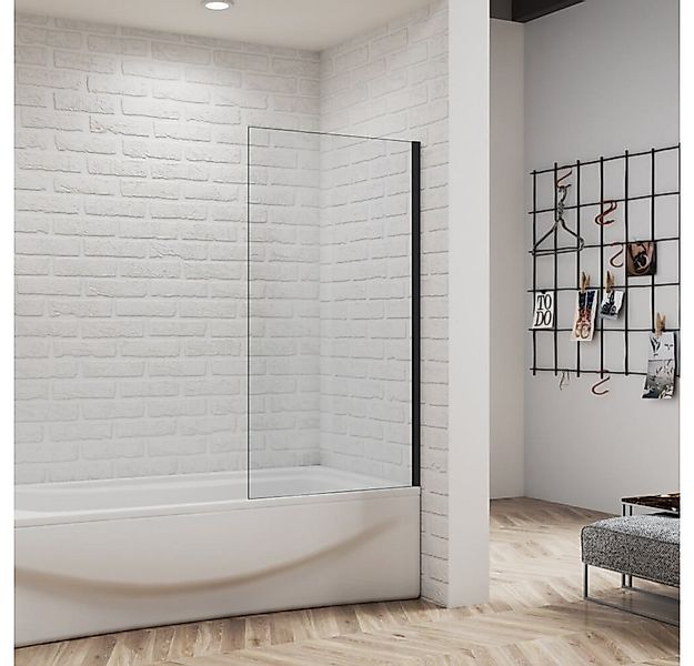Duschparadies Badewannenaufsatz 140cm Duschwand Aufsatz Duschabtrennung Bad günstig online kaufen