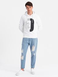 OMBRE Destroyed-Jeans Herren TAPERED FIT Denim-Hose günstig online kaufen