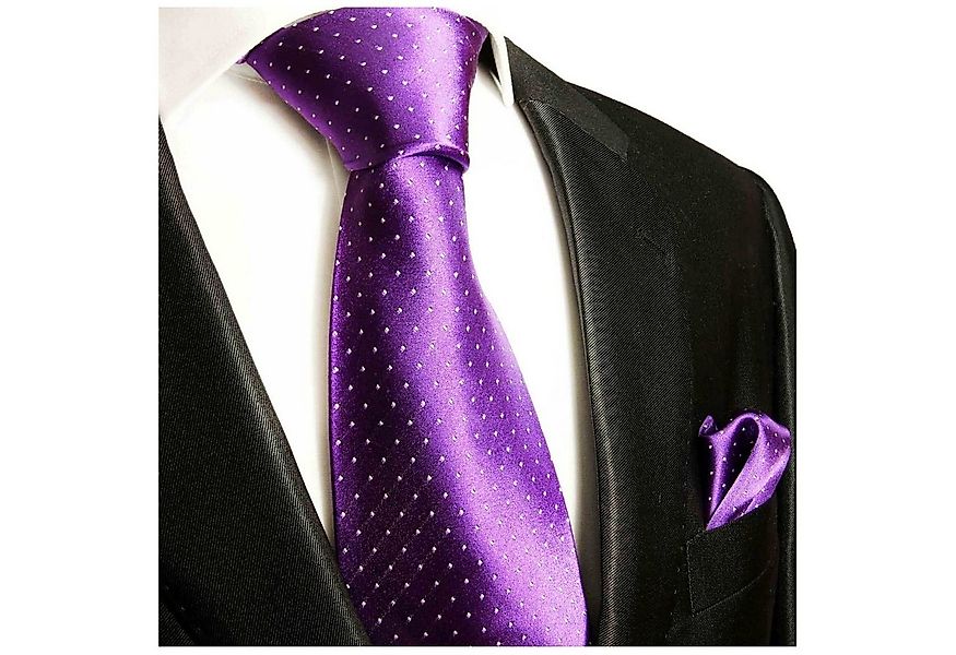 Paul Malone Krawatte Seidenkrawatte und Tuch Herren Schlips modern gepunkte günstig online kaufen