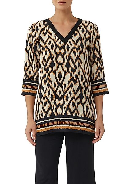 comma Klassische Bluse mit All-Over Print günstig online kaufen