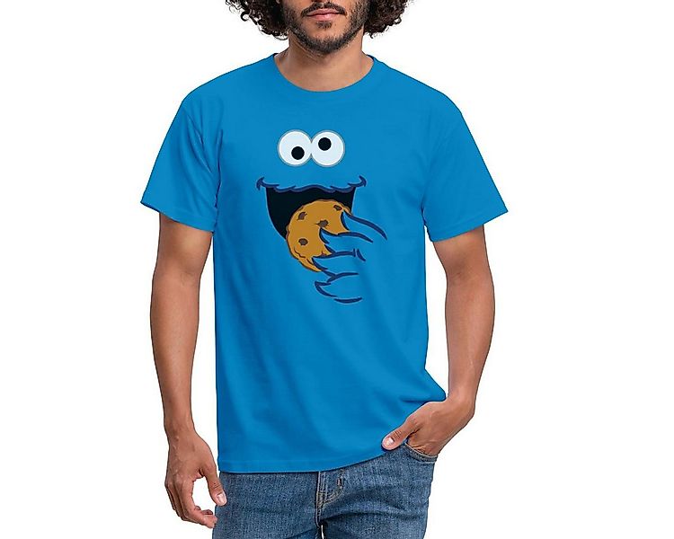 Spreadshirt T-Shirt Sesamstraße Kostüm Krümelmonster Männer T-Shirt (1-tlg) günstig online kaufen