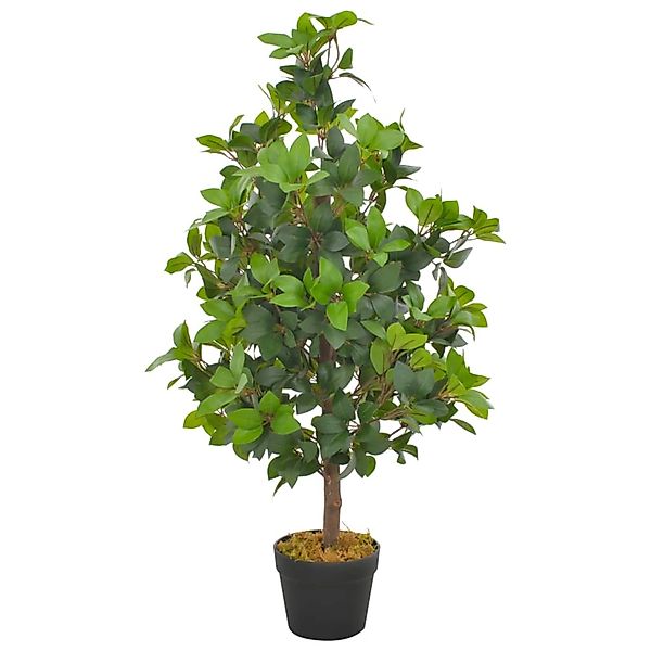 vidaXL Künstliche Pflanze Lorbeerbaum mit Topf Grün 90 cm günstig online kaufen
