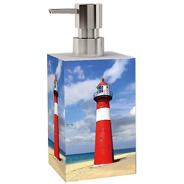 Sanilo Badezimmer Set, Seifenspender und WC Bürste Leuchtturm günstig online kaufen