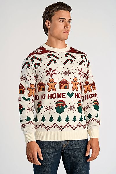 LINDBERGH Weihnachtspullover mit Intarsien Muster günstig online kaufen