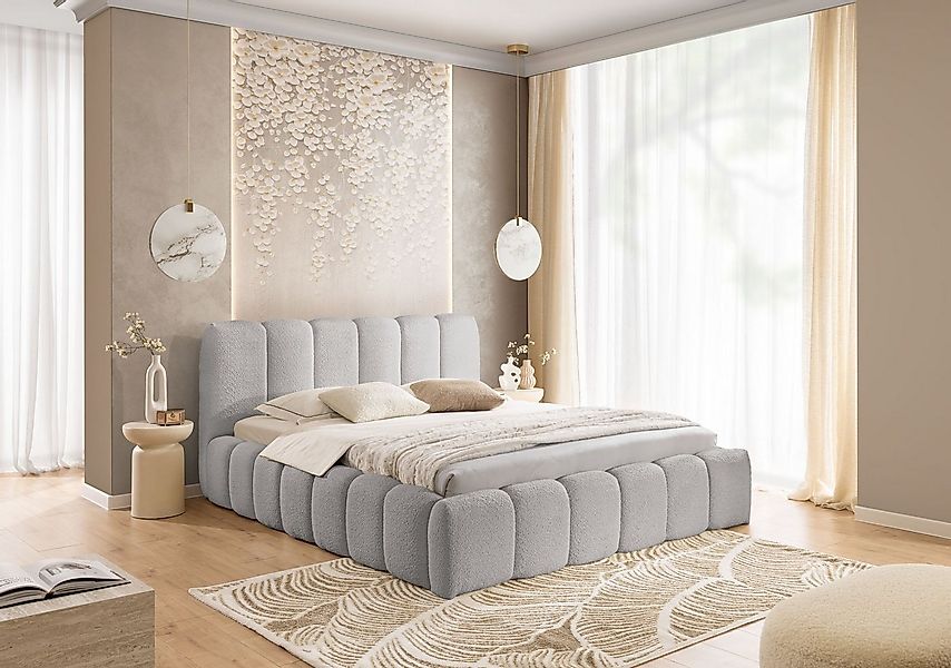 yourhouse24 Polsterbett Micandi mit Bettkasten (Bettgestell mit Lattenrost) günstig online kaufen