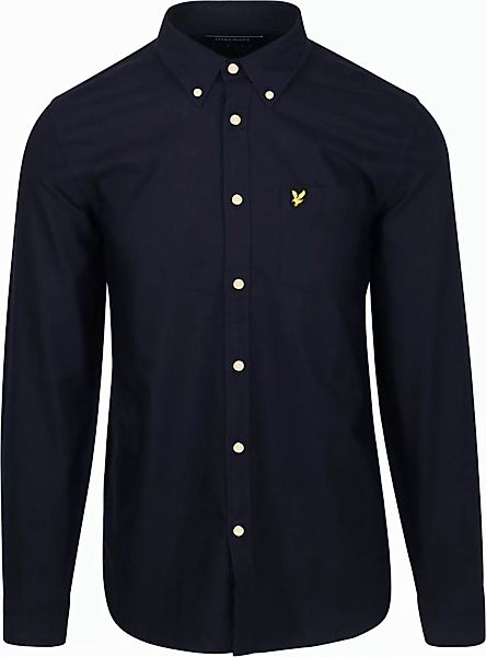 Lyle & Scott Shirt Plain Oxford Navy - Größe S günstig online kaufen