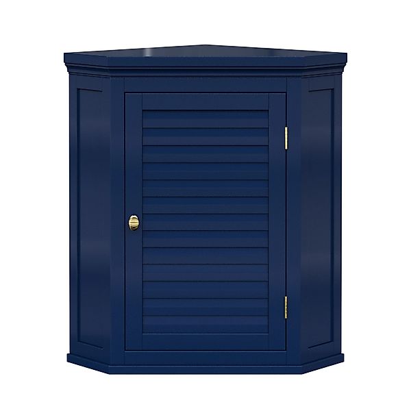 Teamson Home Eck Wandschrank Abnehmbar Navy Glancy Lamellentür günstig online kaufen