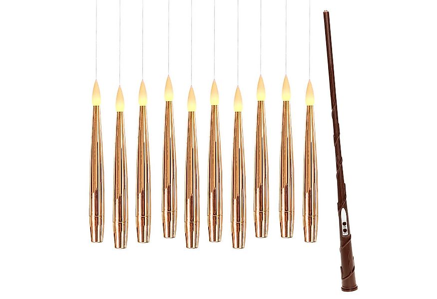 my home LED Dekolicht 10 Schwebende LED Tafelkerze mit Zauberstab Noaro, LE günstig online kaufen