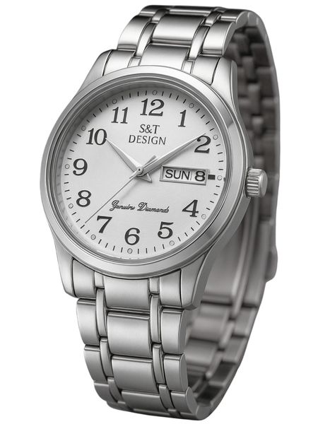 S&T Design Quarzuhr Herren Uhr Edelstahl günstig online kaufen