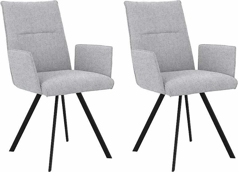 Home affaire Armlehnstuhl "Sava" (Set) 2 Stk.Metallgestell günstig online kaufen